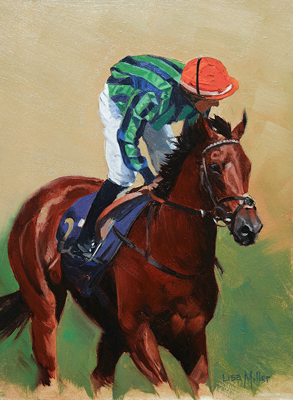 'Oil Study of Time for Sandals at Ascot' Original Oil