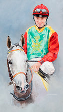 Load image into Gallery viewer, Arabian racehorse Al Mouhannad. Newbury racecourse.
