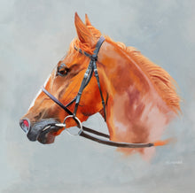 Load image into Gallery viewer, Arabian racehorse Aghsaan. Newbury Racecourse.
